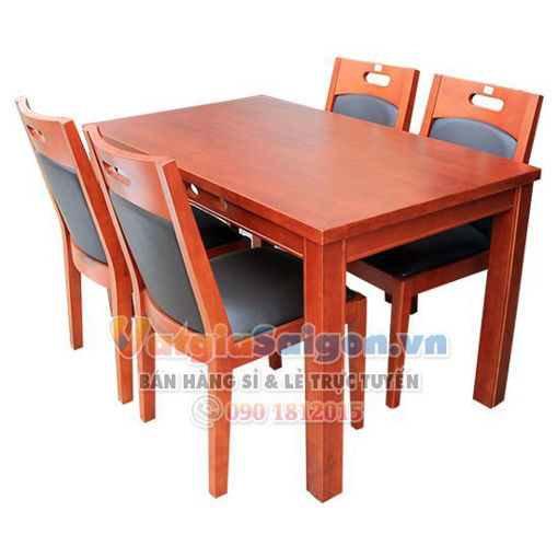 Hình ảnh của Bàn ăn GCS BAG-1301 gỗ cao su 4 ghế